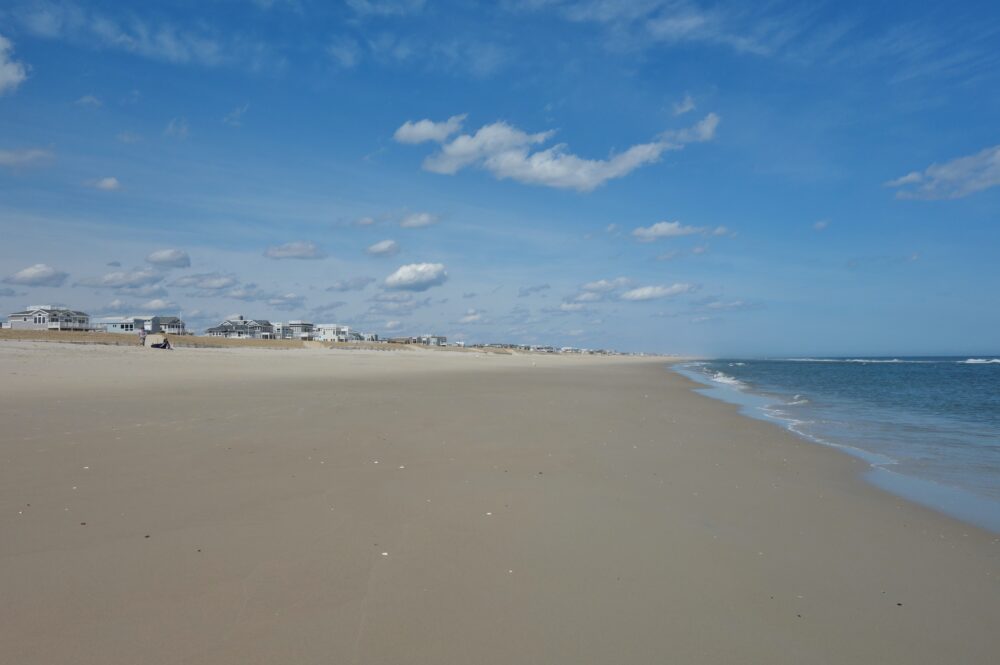 The Long Sand Beach In Beach Haven On The Jersey Shore On Long Beach Island, New Jersey